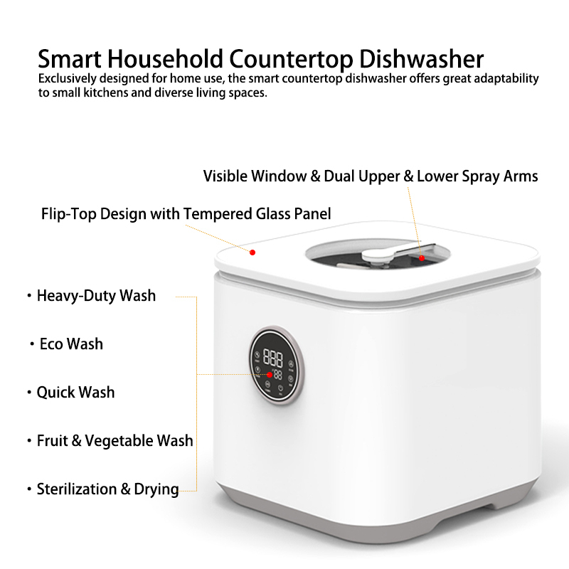 Smart Household Countertop Dishwasher