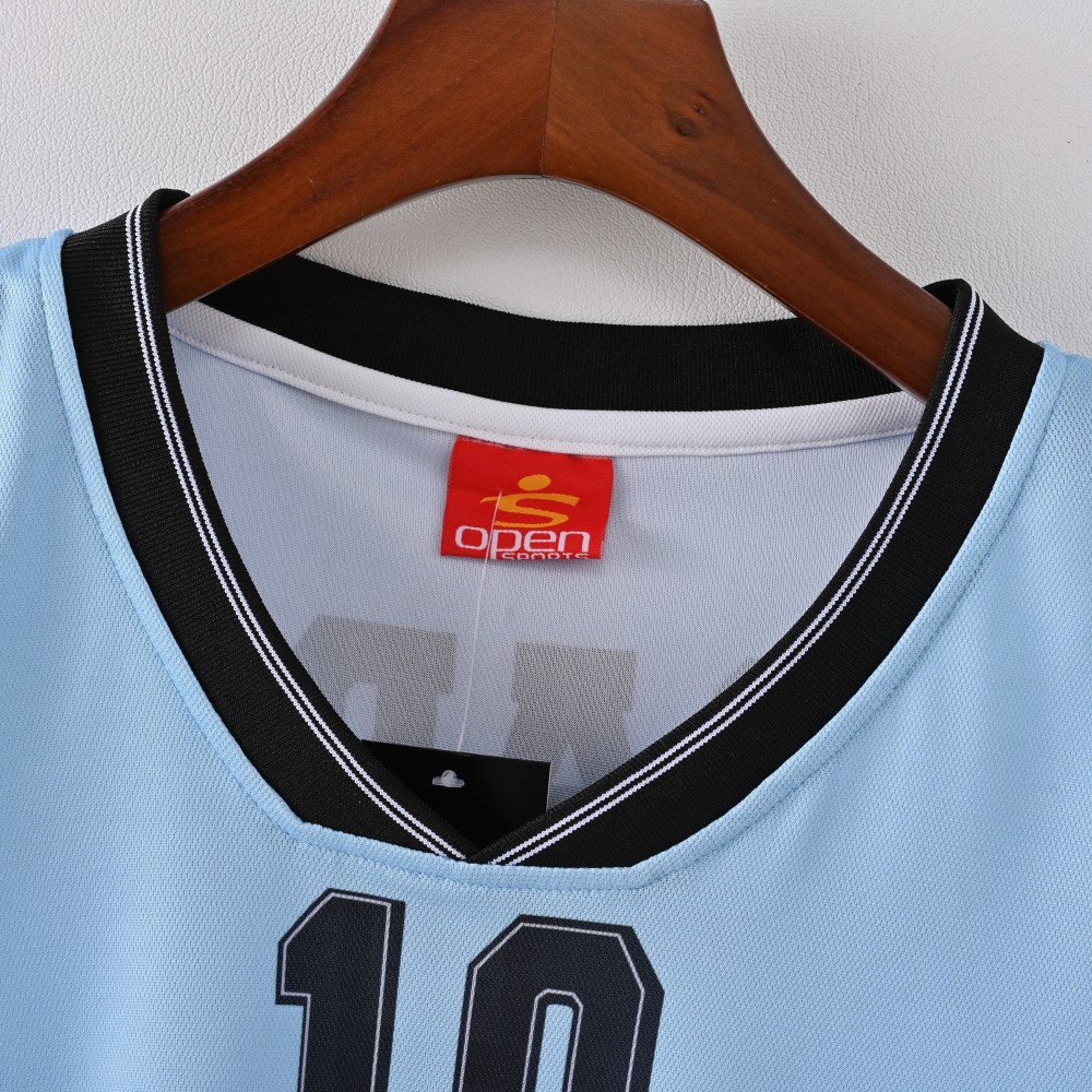 2001 Argentina Maradona #10 Commemorative Edition Retro Jersey