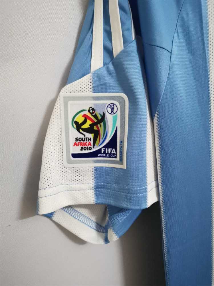 2010 World Cup Argentina Home Retro Jersey