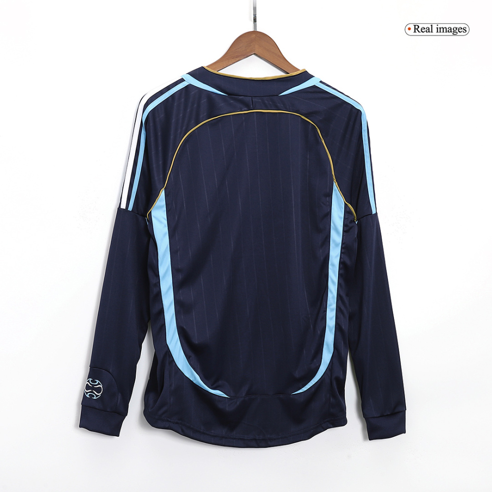 2006 World Cup Argentina Away Long Sleeve Retro Jersey