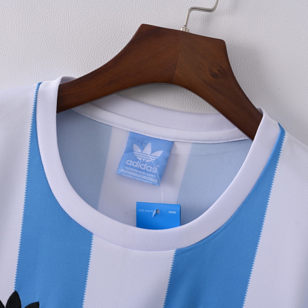 1978 World Cup Argentina Home Retro Jersey Long Sleeve