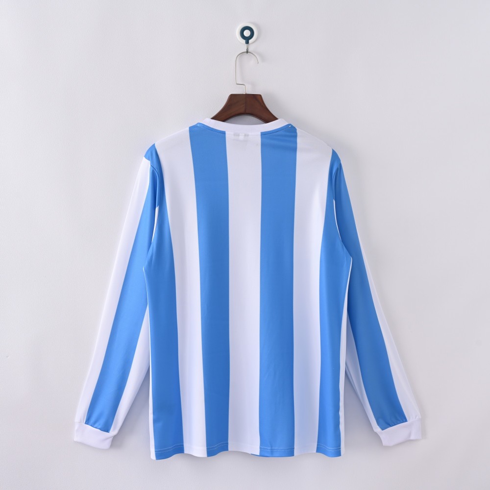 1986 World Cup Argentina Home Retro Jersey Long Sleeve