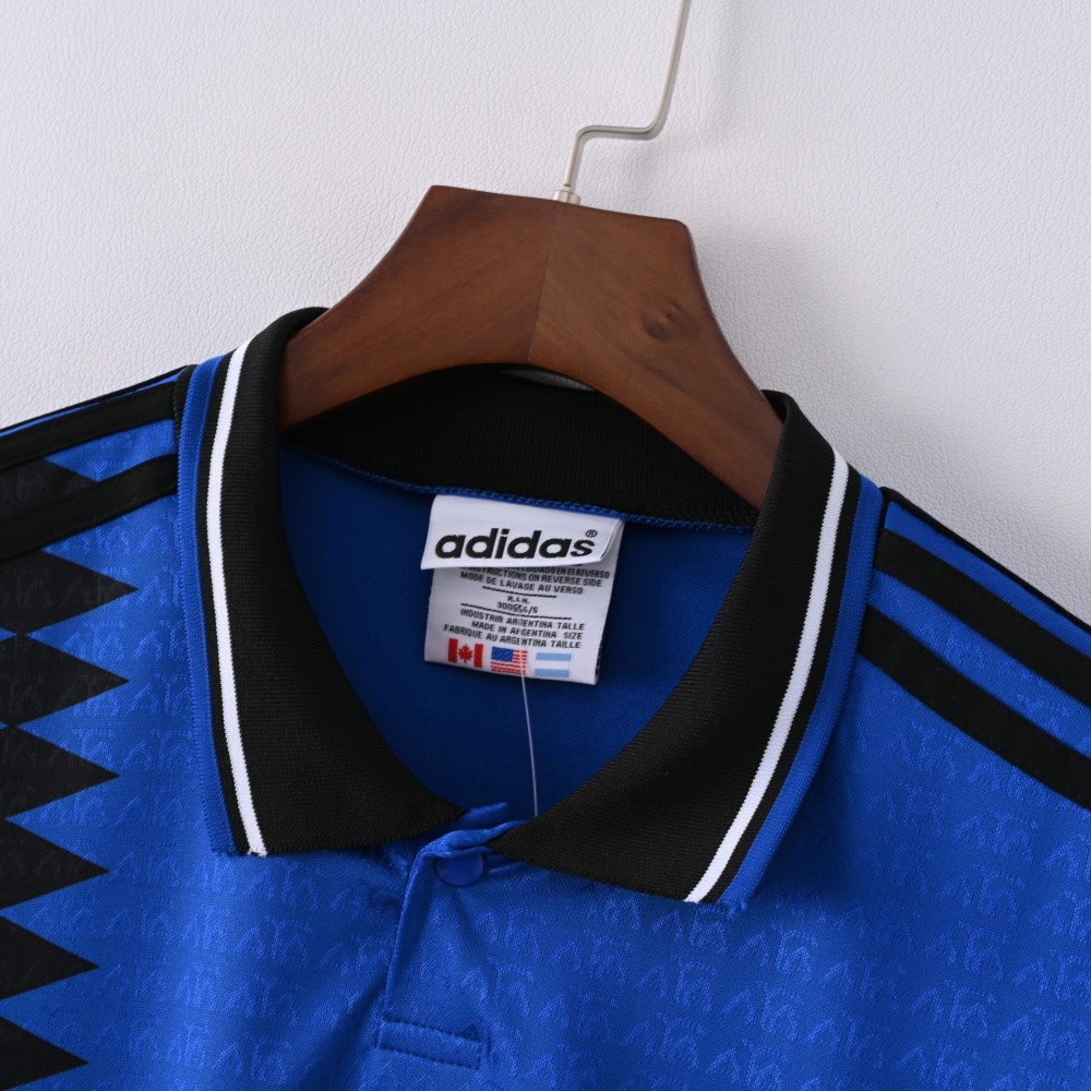 1994 World Cup Argentina Away Retro Jersey Long Sleeve