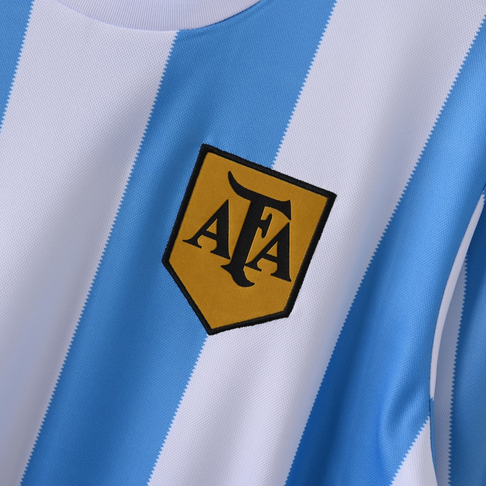 1978 World Cup Argentina Home Retro Jersey Long Sleeve