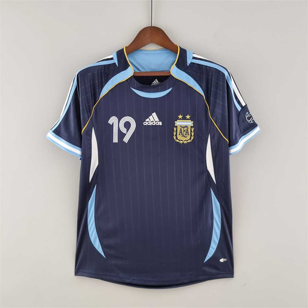 2006 World Cup Argentina Away Retro Jersey