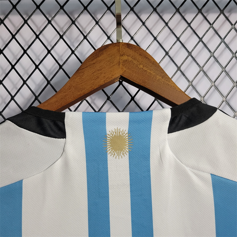 2022 World Cup Argentina 2-Star Home Retro Jersey