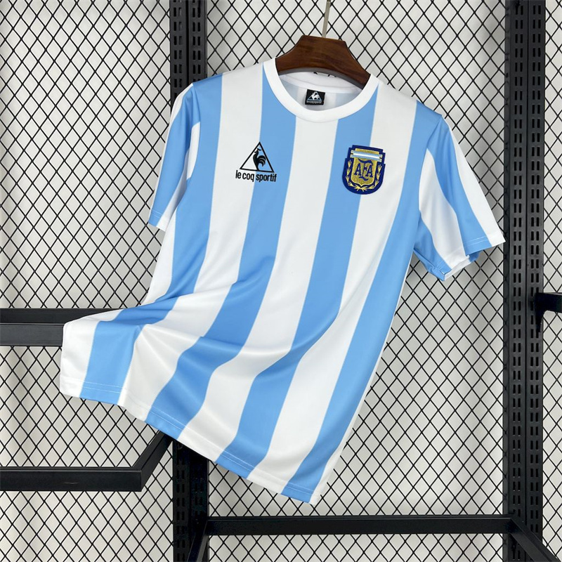1986 World Cup Argentina Retro Jersey Home
