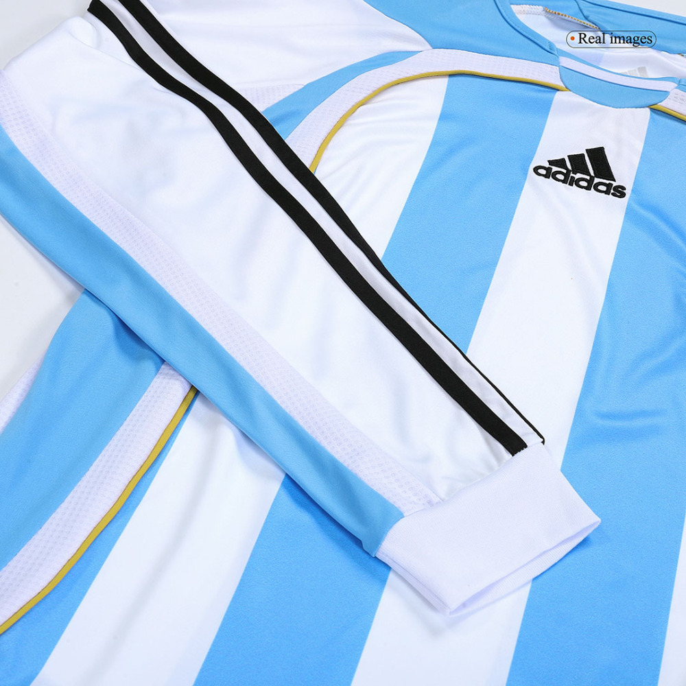 2006 World Cup Argentina Home Long Sleeve Retro Jersey