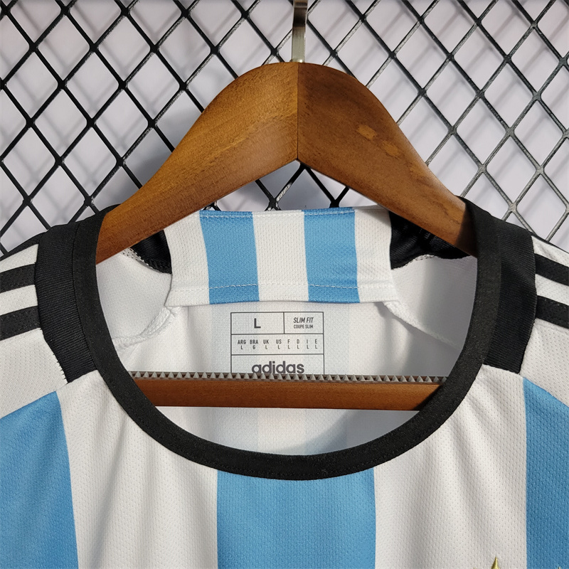 2022 World Cup Argentina 2-Star Home Retro Jersey
