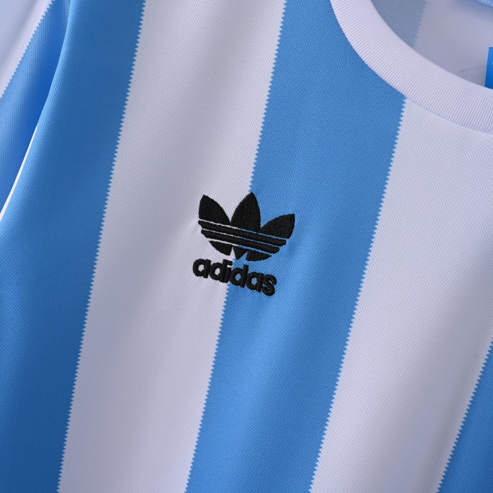 1978 World Cup Argentina Home Retro Jersey Long Sleeve