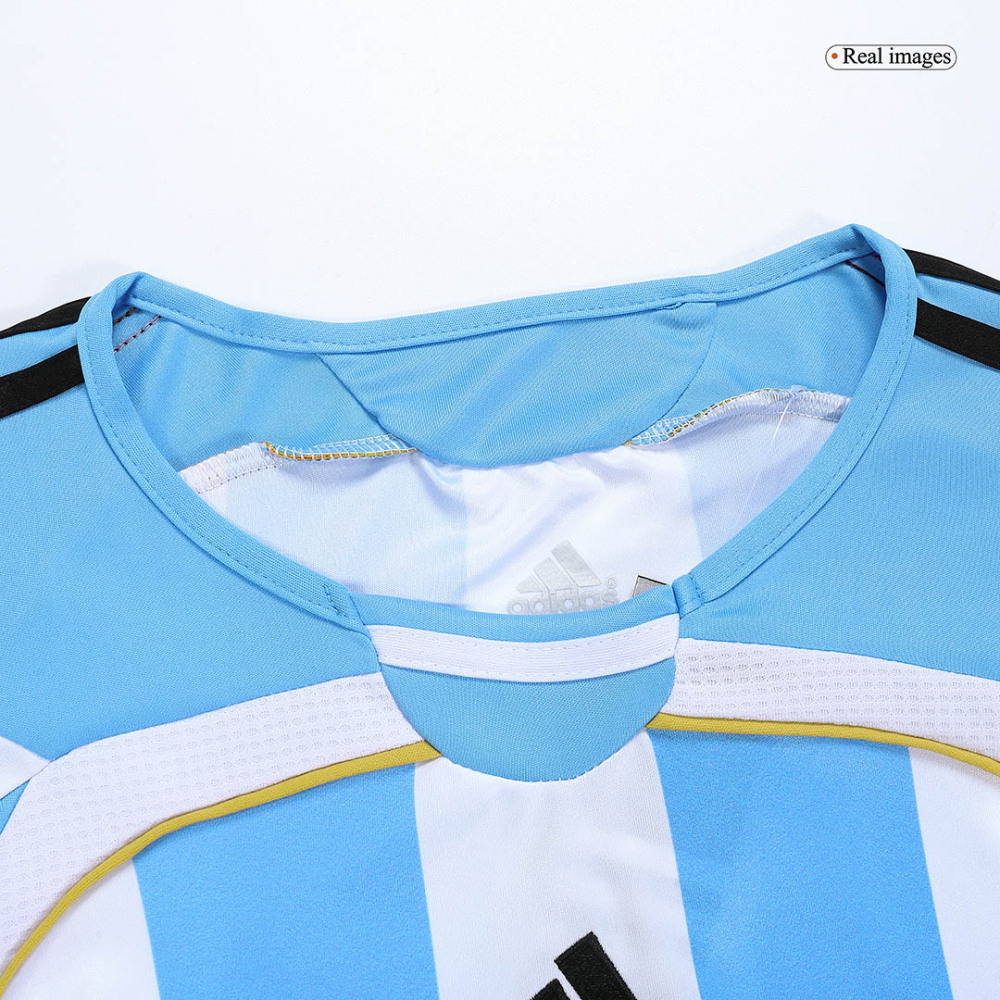 2006 World Cup Argentina Home Long Sleeve Retro Jersey