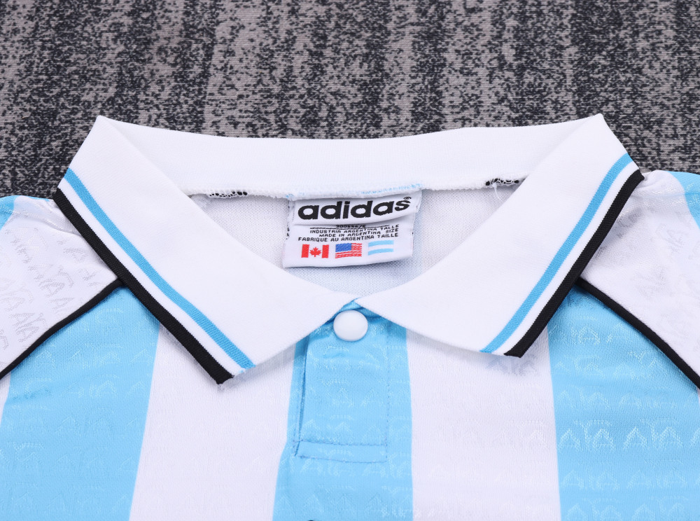 1996 Argentina Home Retro Kids Jersey
