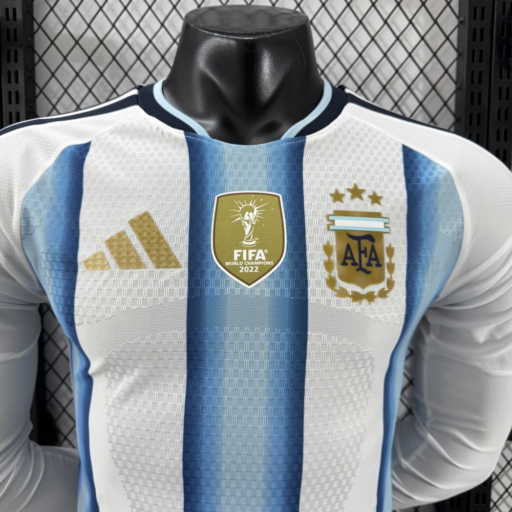 2026 World Cup Argentina Home Jersey Player Version Long Sleeve
