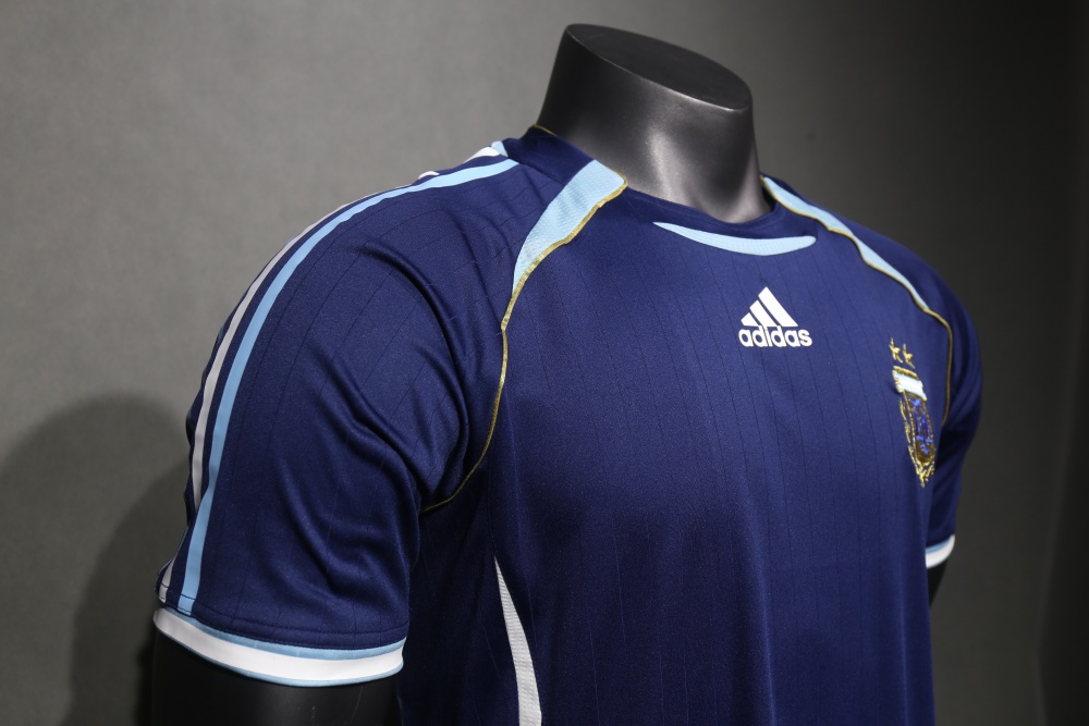 2006 World Cup Argentina Away Retro Jersey Player Version