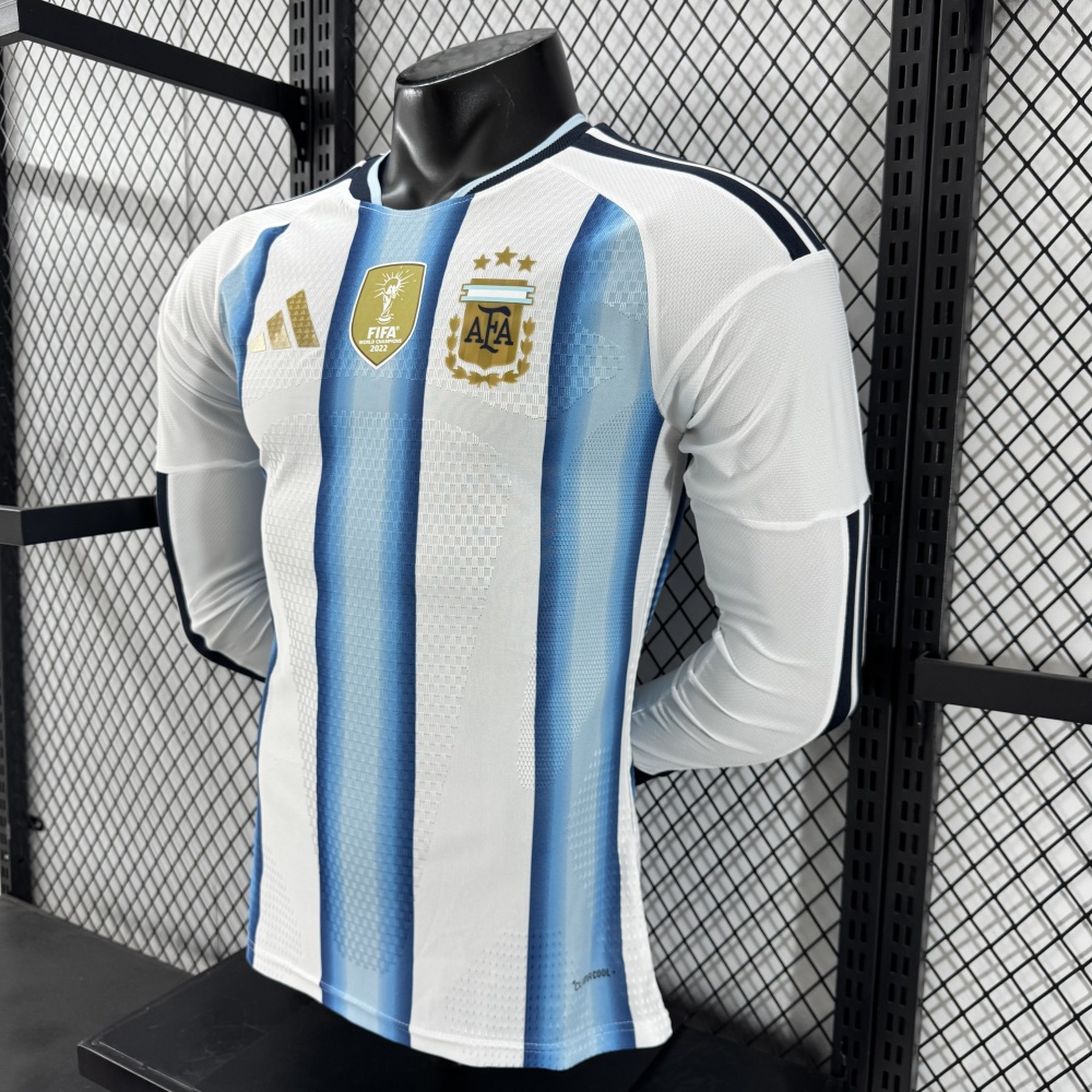 2026 World Cup Argentina Home Jersey Player Version Long Sleeve