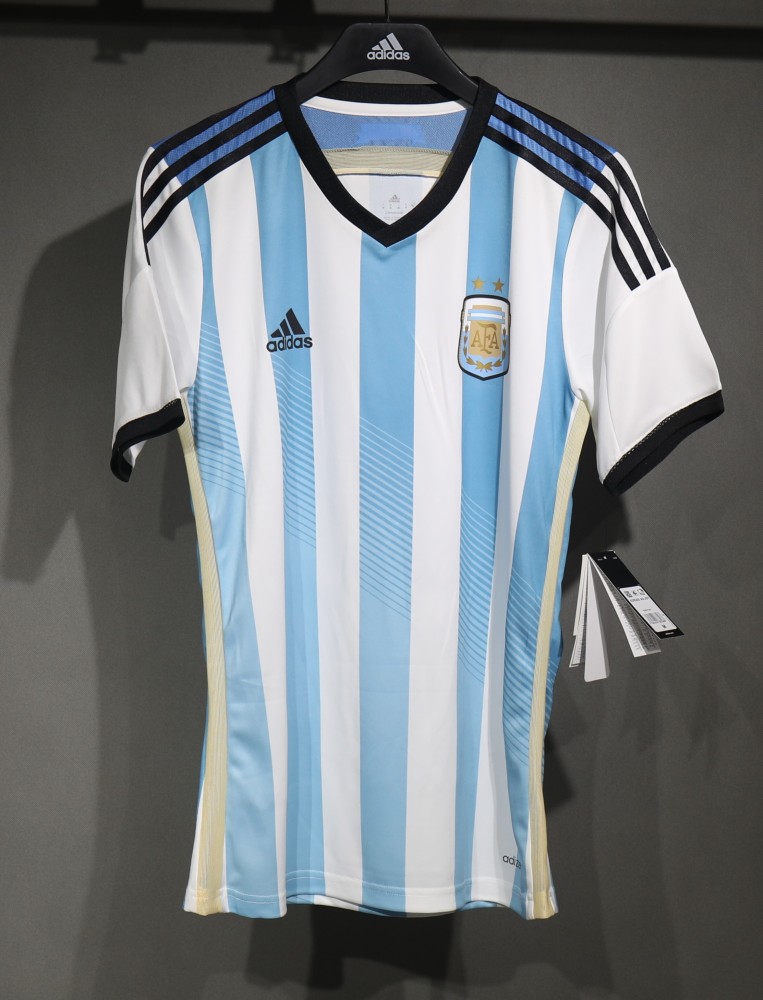 2014 World Cup Argentina Home Retro Jersey Player Version