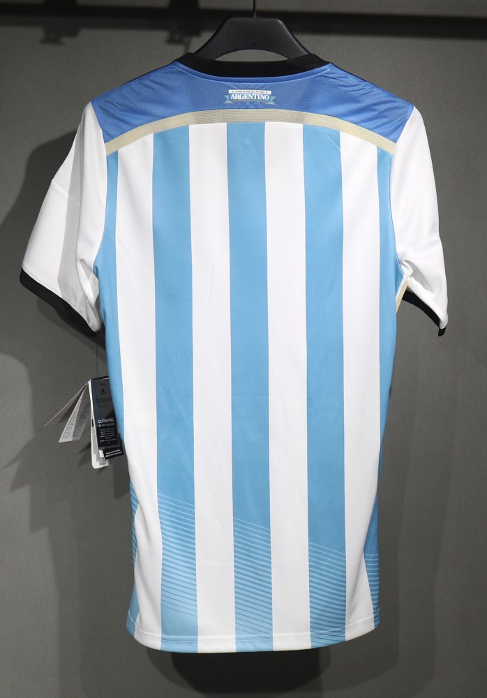 2014 World Cup Argentina Home Retro Jersey Player Version
