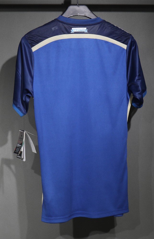 2014 World Cup Argentina Away Retro Jersey Player Version
