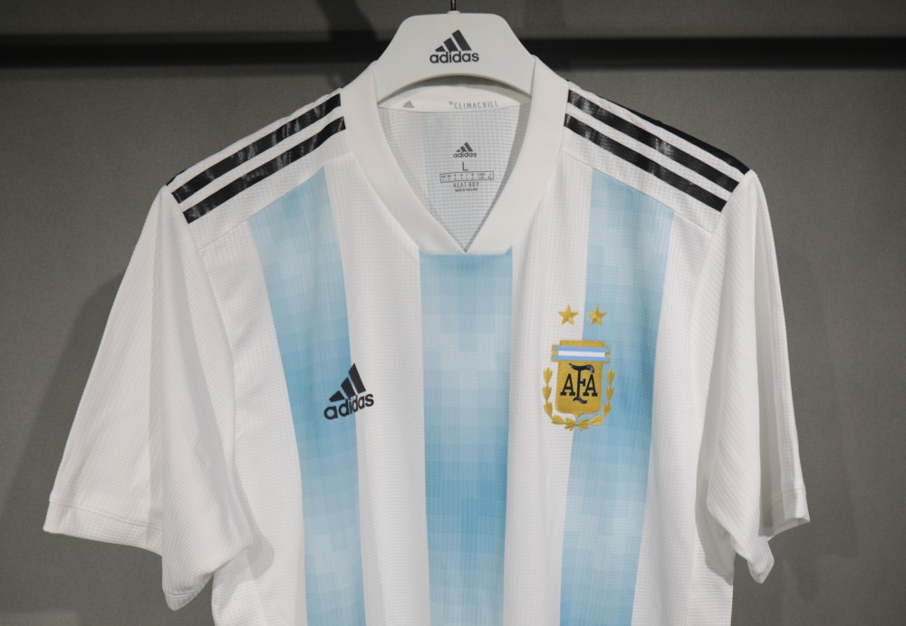 2018 World Cup Argentina Home Retro Jersey Player Version