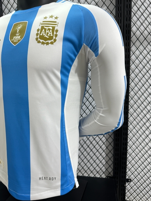 2024 Copa America? Argentina Home Jersey Long Sleeve Player Version