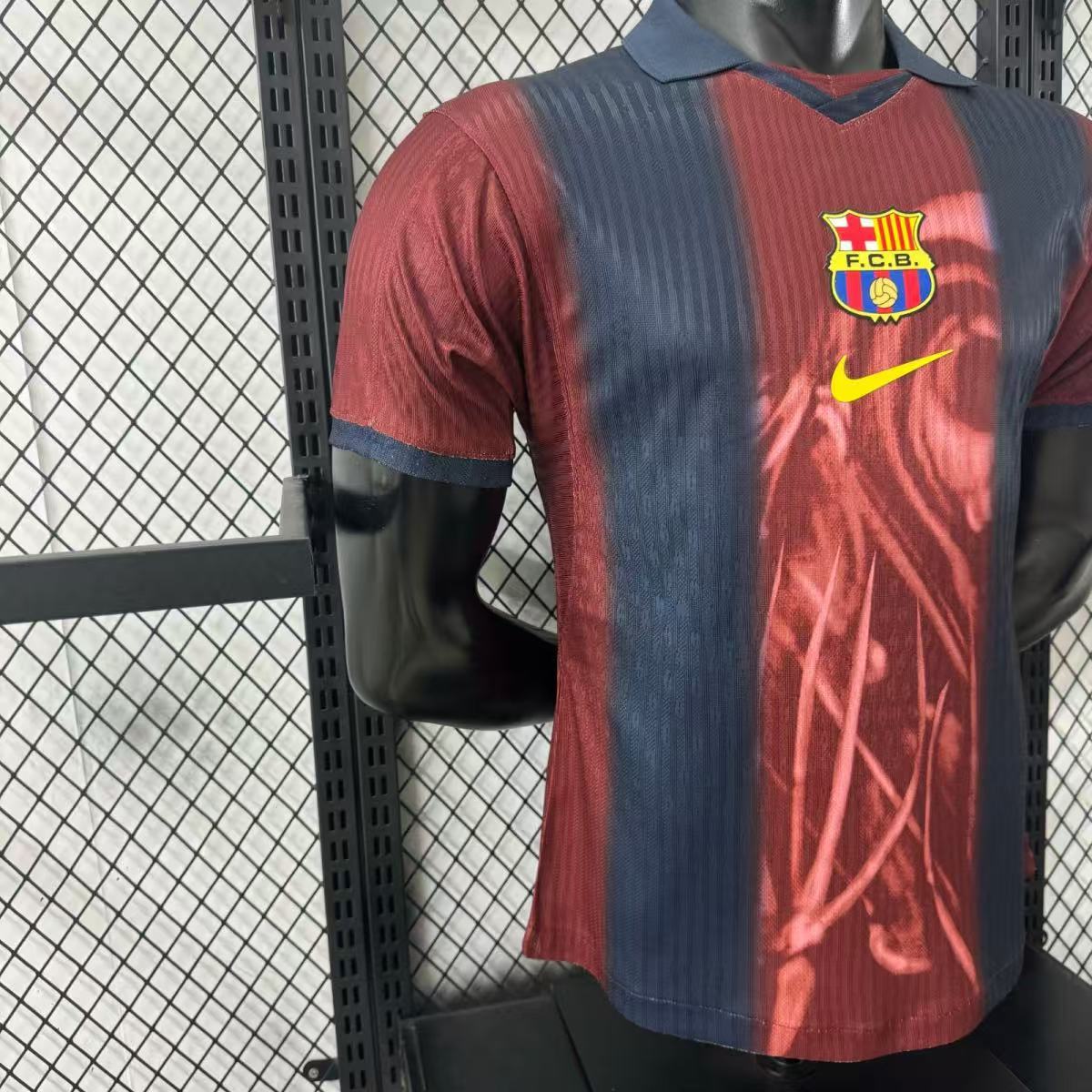 2000/01 Barcelona ? TRAVIS SCOTT Special Player Version Retro Jersey (Commerical Edition #2)