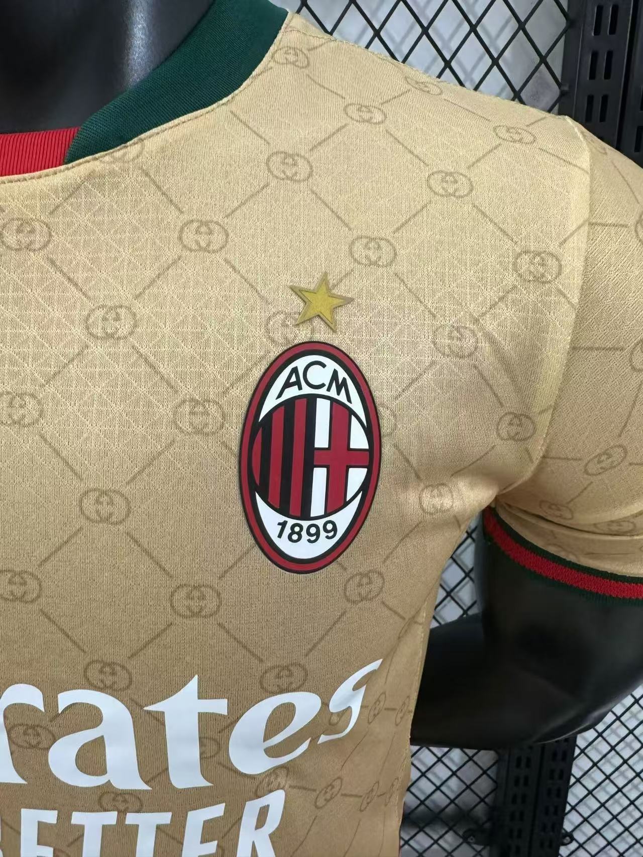 2024/25 AC Milan Gucci co-branded Player version Edition Jersey