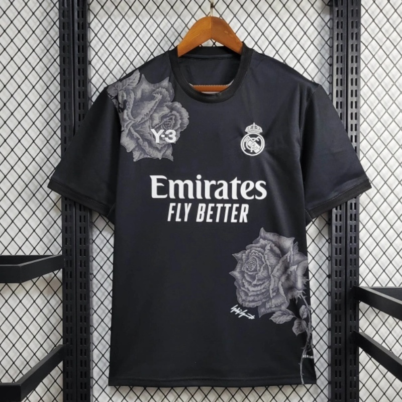 2023/24 Real Madrid Y-3 Fourth Jersey Black Kit