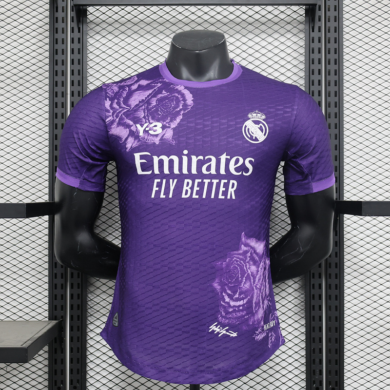 2023/24 Real Madrid Y-3 Fourth Jersey Purple Player Version
