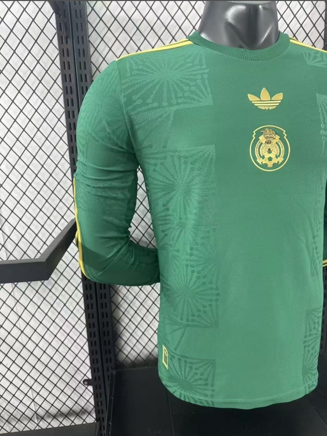 2025/26 Mexico Green Special Player Version ?Long Sleeve Jersey
