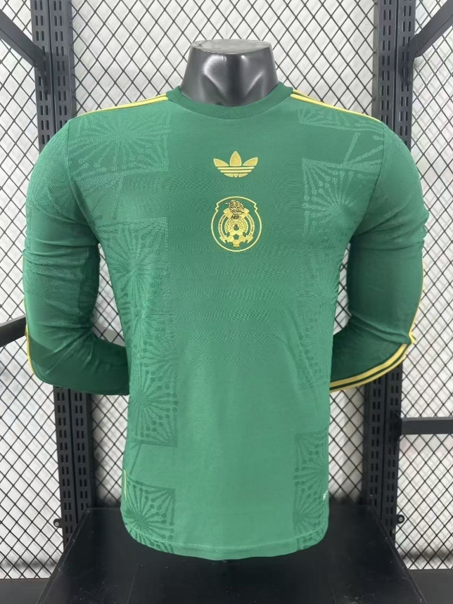 2025/26 Mexico Green Special Player Version ?Long Sleeve Jersey