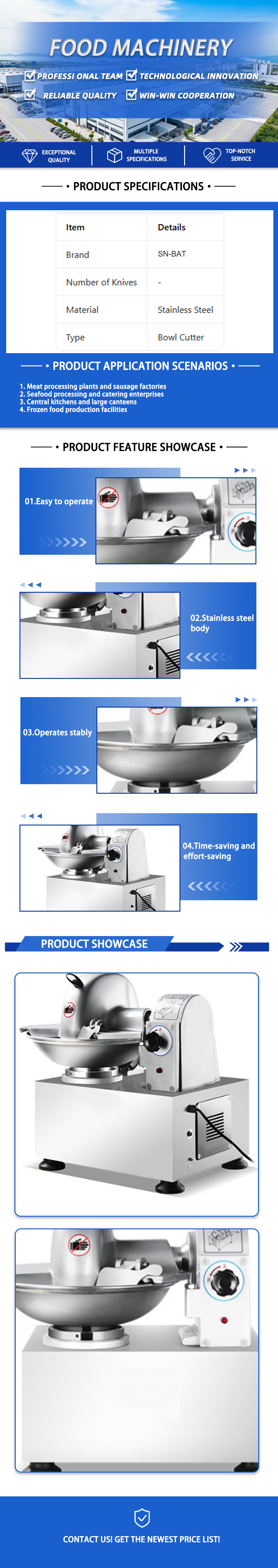 Bowl Cutter / Meat Chopper