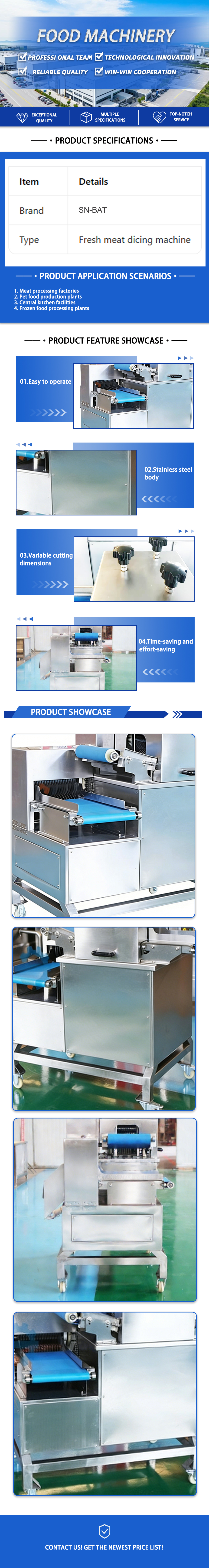 Frozen Meat Dicing Machine