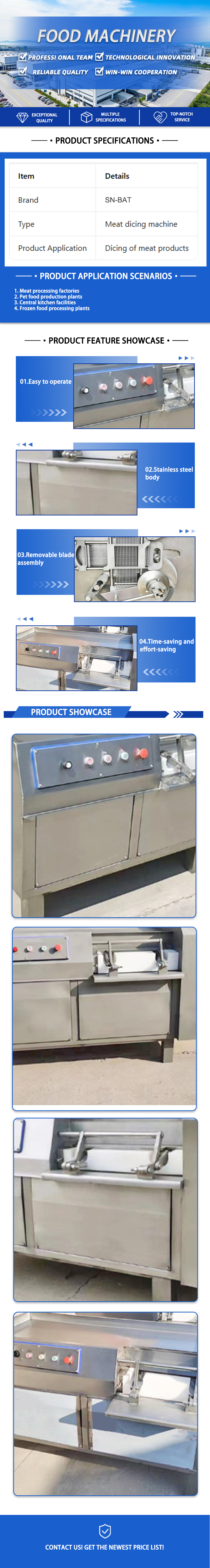 Frozen Meat Dicing Machine