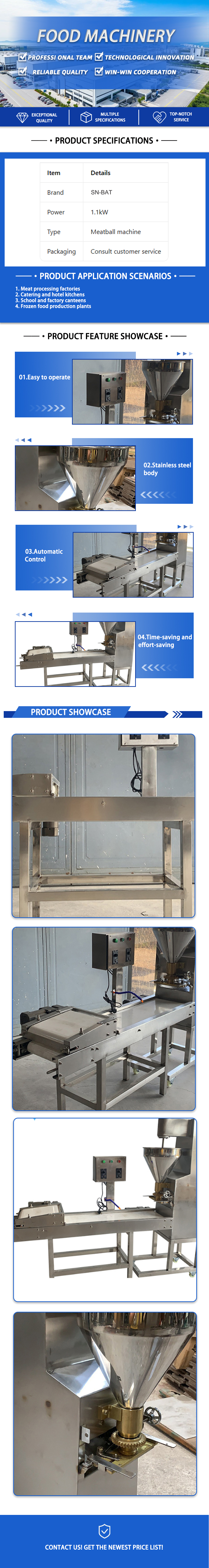Meatball Forming Machine