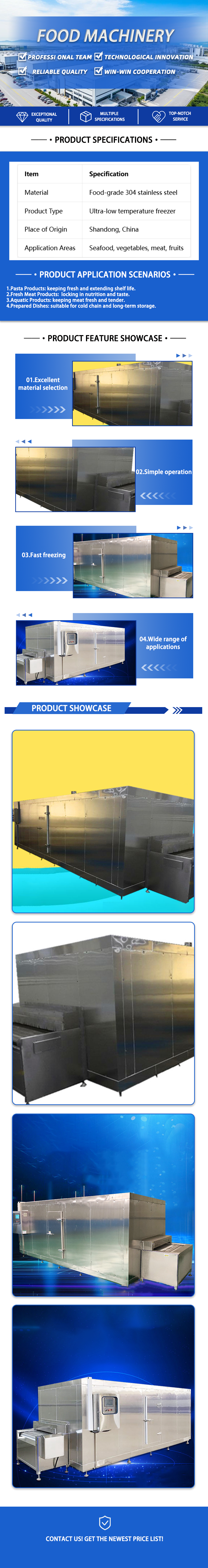 Tunnel Quick Freezer