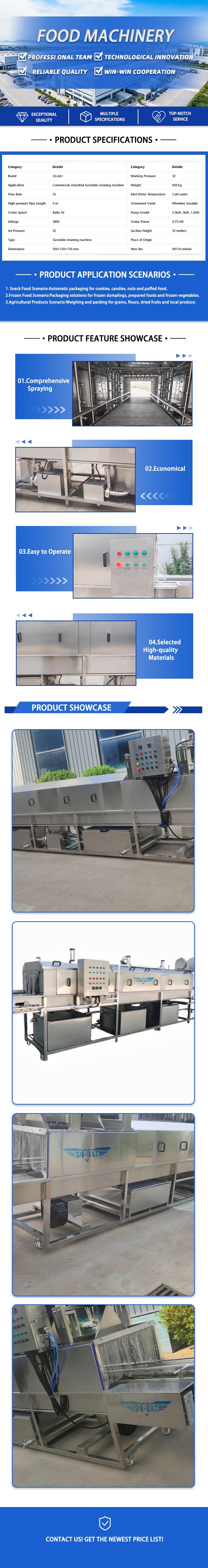 Food Packaging Cleaning Machine