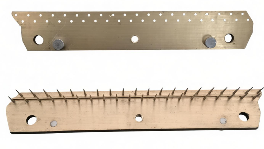 High-Precision Brass Monforts Stenter Spare Parts Pin Plate Durable Textile Finishing Spare Parts