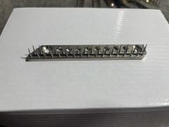 Stenter Machine Pin Plate, Double Row Needle Plate for Stenter, High-Temp Resistant Textile Finishing Equipment Spare Parts
