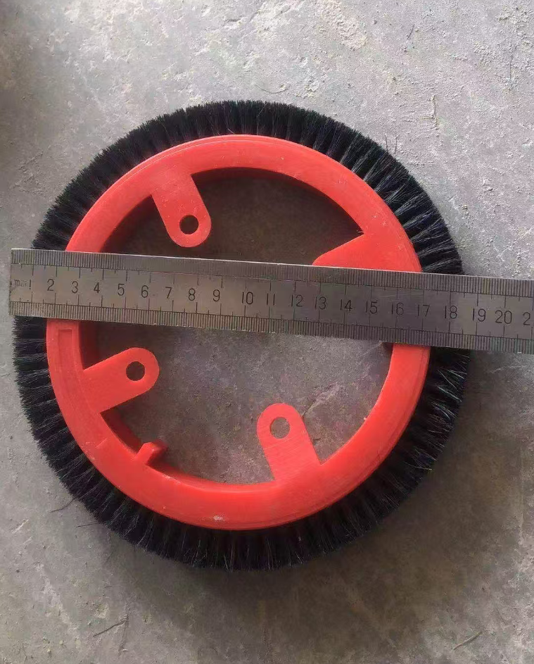 KRANTZ Stenter Machine Brush Wheel, Nylon / Horse Hair Brush for Textile Stenter Parts