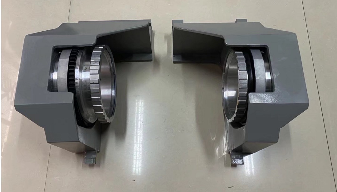 Rotary Screen Printing Machine Head Assembly & End Ring Holder Set (Left & Right)