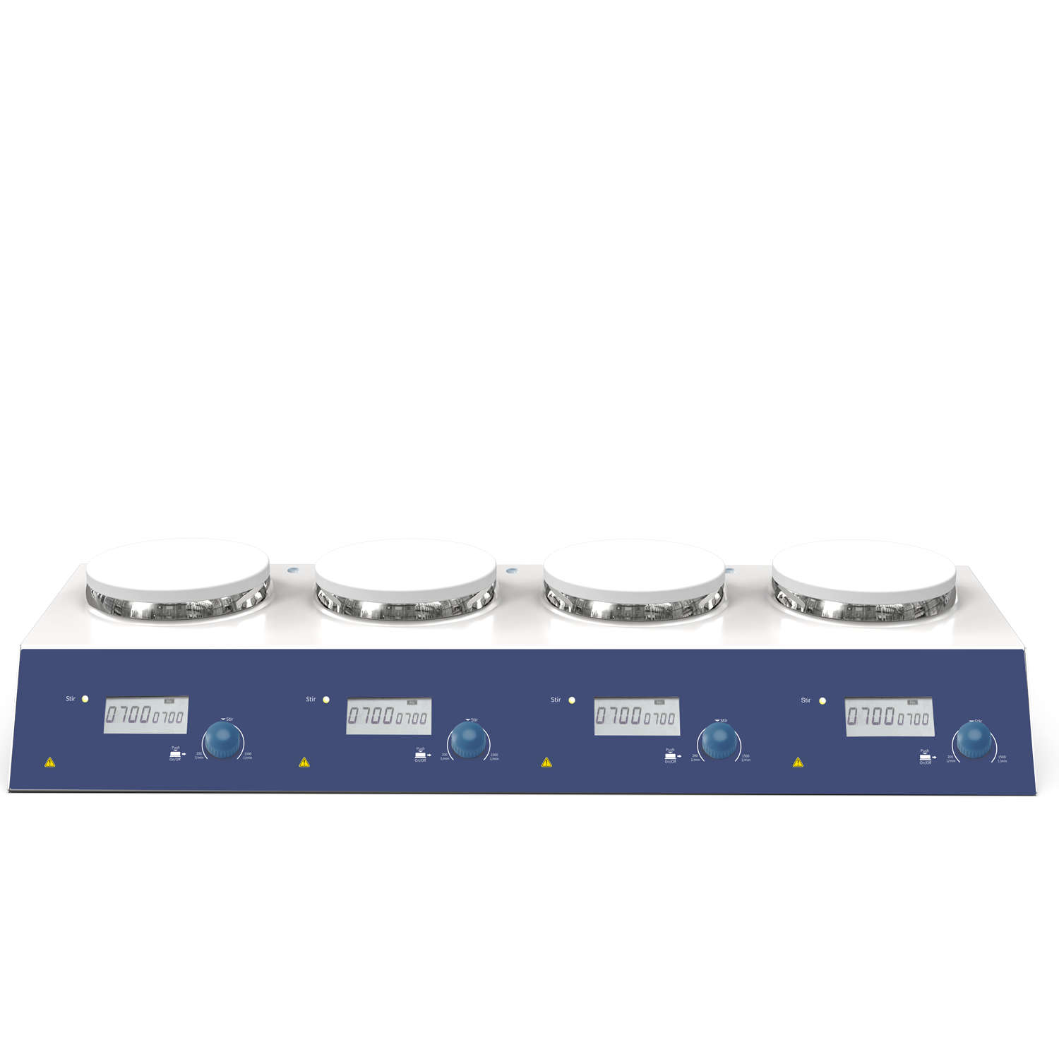 Labcarta Magnetic Hotplate Stirrer LCD 4 Channel Digital L340SM-H-4S