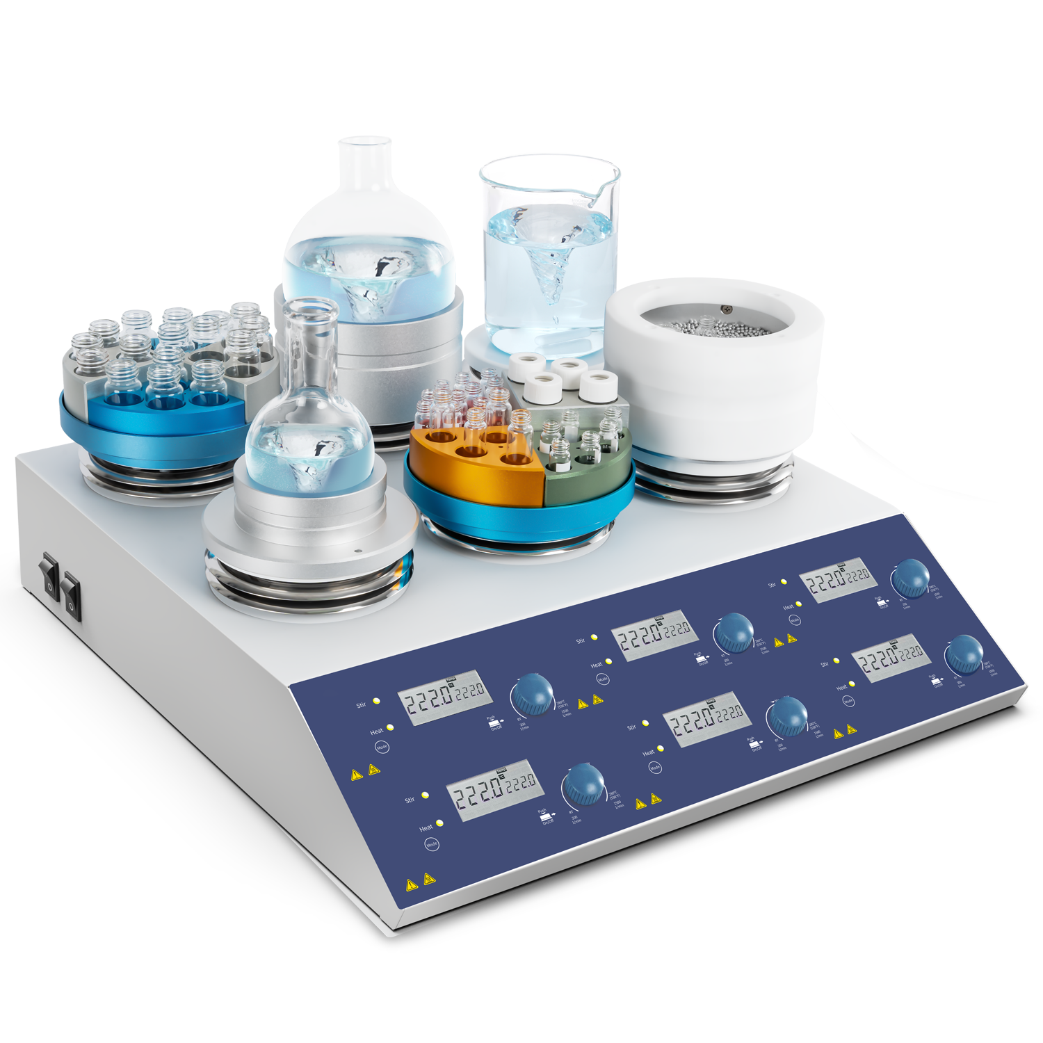 Multi-channel LCD digital heating magnetic stirrerIlabcarta Technology Co., Ltd.