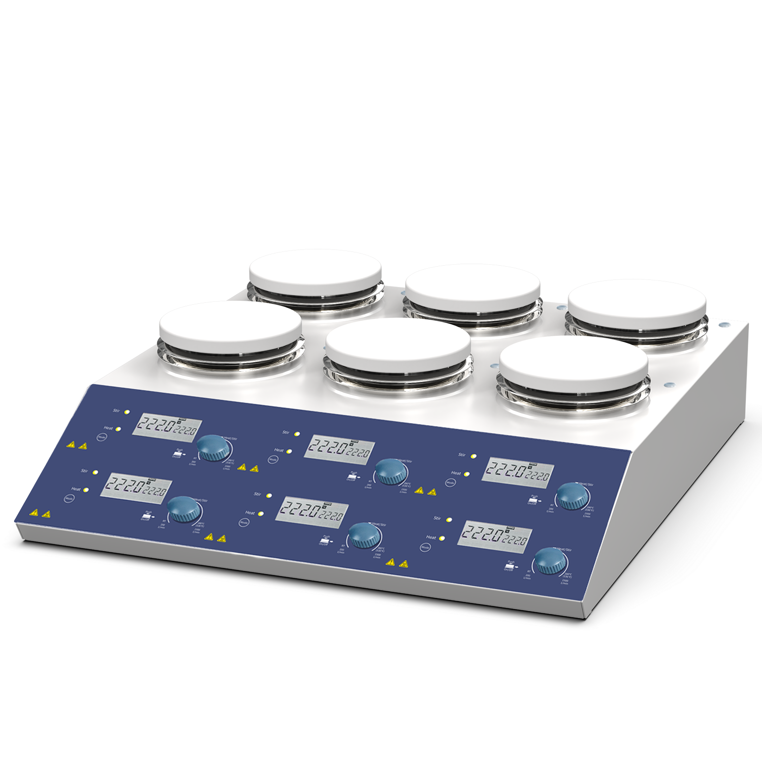 Multi-channel LCD digital heating magnetic stirrerIlabcarta Technology Co., Ltd.