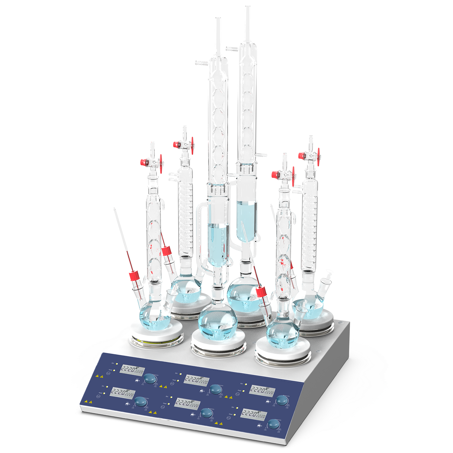 Multi-channel LCD digital heating magnetic stirrerIlabcarta Technology Co., Ltd.