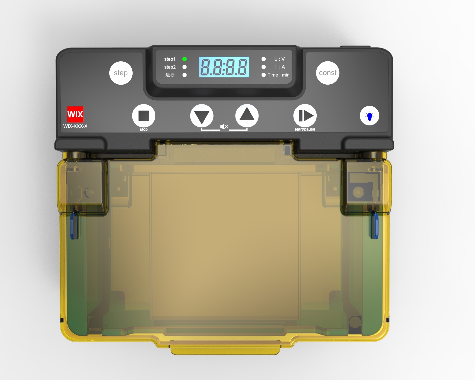 Horizontal blue‑light electrophoresis system for lab DNA RNA nucleic acid gel electrophoresis experiment