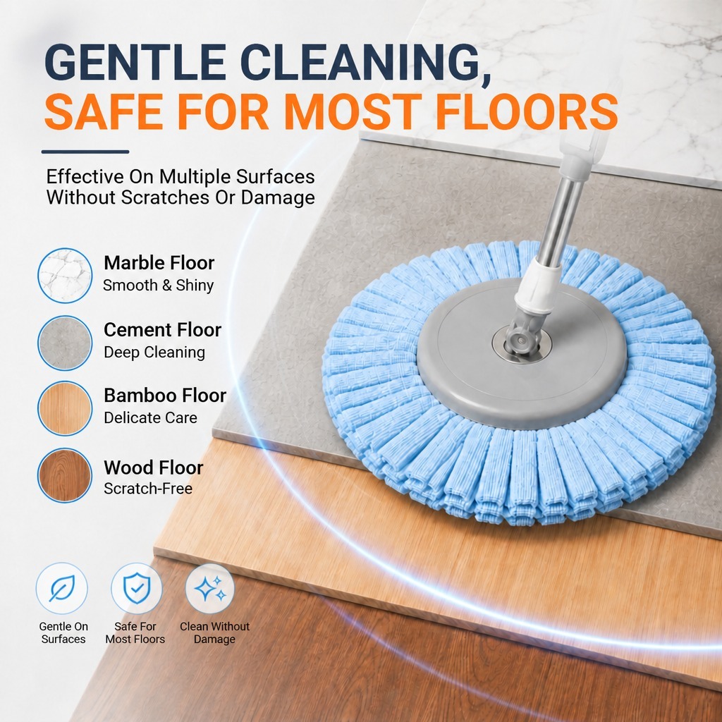 PMOP PREMIUM Super Absorbent Towel Mop Head Replacement Refill for Spin Mop