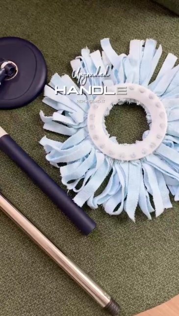 PMOP PREMIUM Spin Mop Handle Replacement for Floor Thick Stainless Steel Extendable Hydraulic Pole