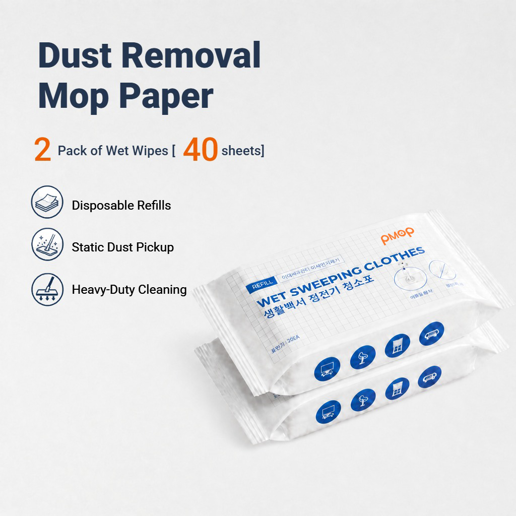 PMOP PREMIUM Disposable Dry and wet wipes for Household cleaning