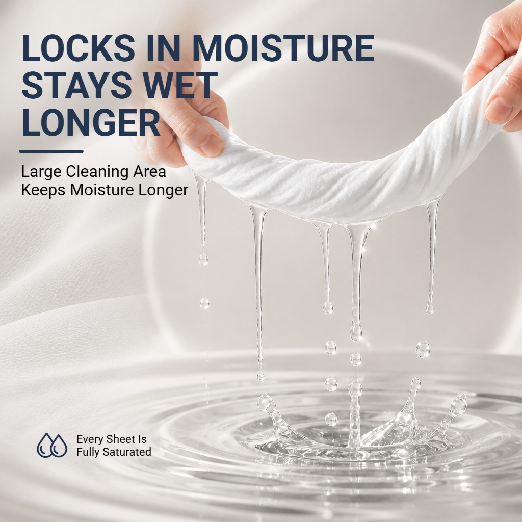 PMOP PREMIUM Disposable Dry and wet wipes for Household cleaning