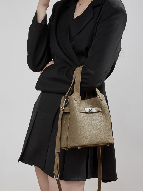 Wholesale Genuine Leather Basket Bag Manufacturer | Custom Water Bucket Design Handbag for Women | Louis Bags